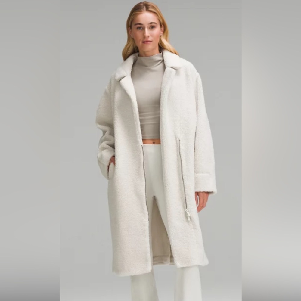 NWT Lululemon long fleece coat- sold out.